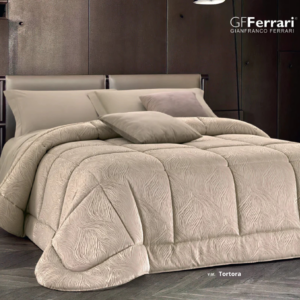 Trapunta Luna Matrimoniale in Jacquard Tortora GF Ferrari