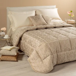 Trapunta Nives Matrimoniale in Raso Jacquard Caleffi