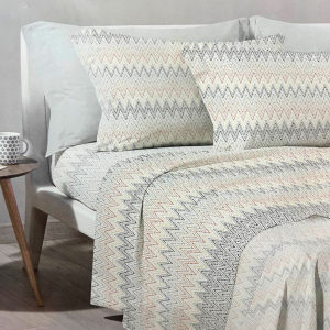 Completo Lenzuola Elliot In Cotone Caleffi