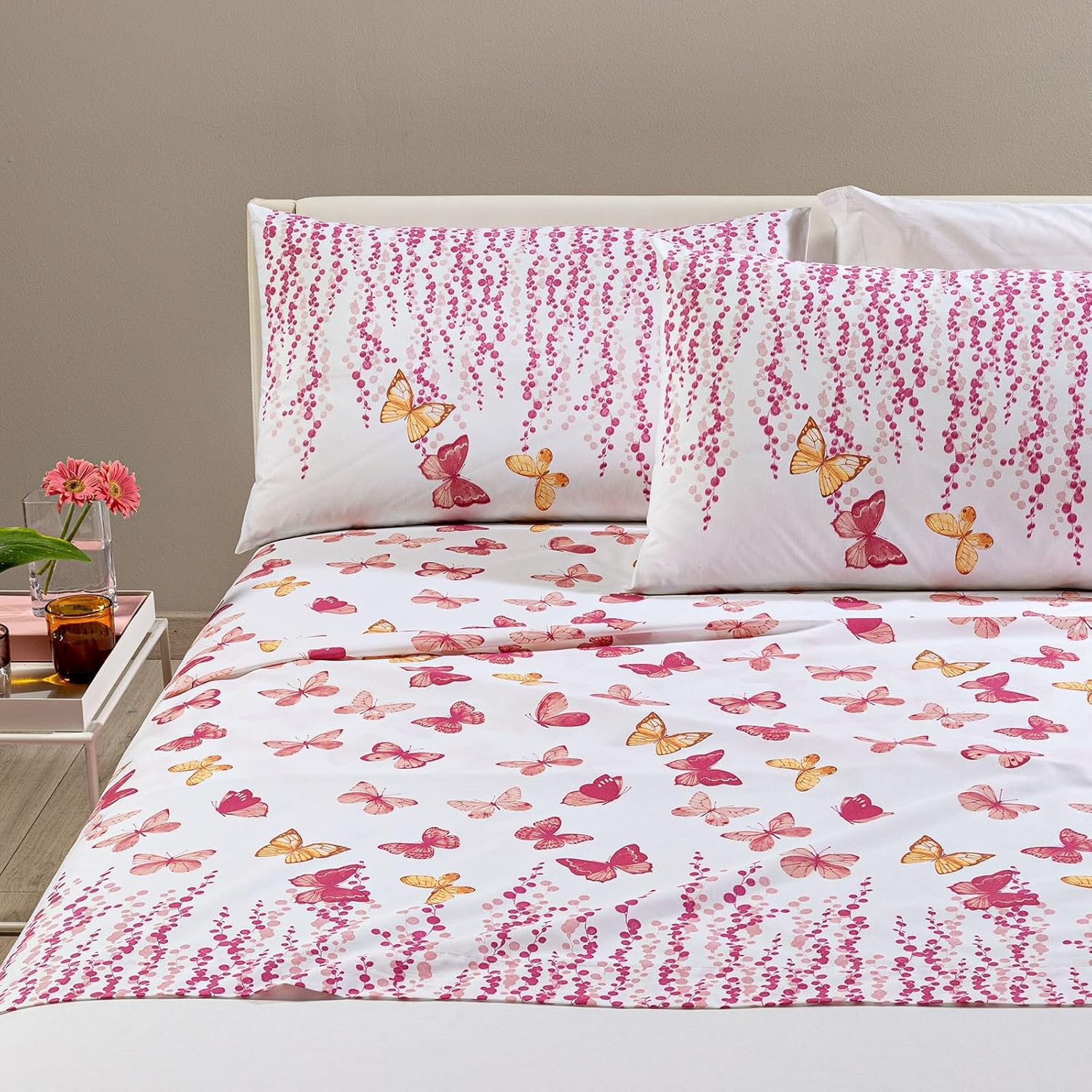 Completo Lenzuola Kimberly In Cotone Singolo Caleffi 4 Completo Lenzuola Kimberly In Cotone Singolo Caleffi - immagine 4