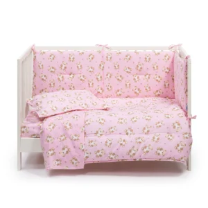 Copriletto Con Paracolpi In Cotone Orsacchiotti Baby Rosa Caleffi Kids