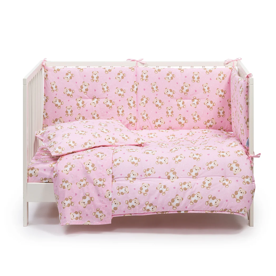 Copriletto Con Paracolpi In Cotone Orsacchiotti Baby Rosa Caleffi Kids 1 Copriletto Con Paracolpi In Cotone Orsacchiotti Baby Rosa Caleffi Kids