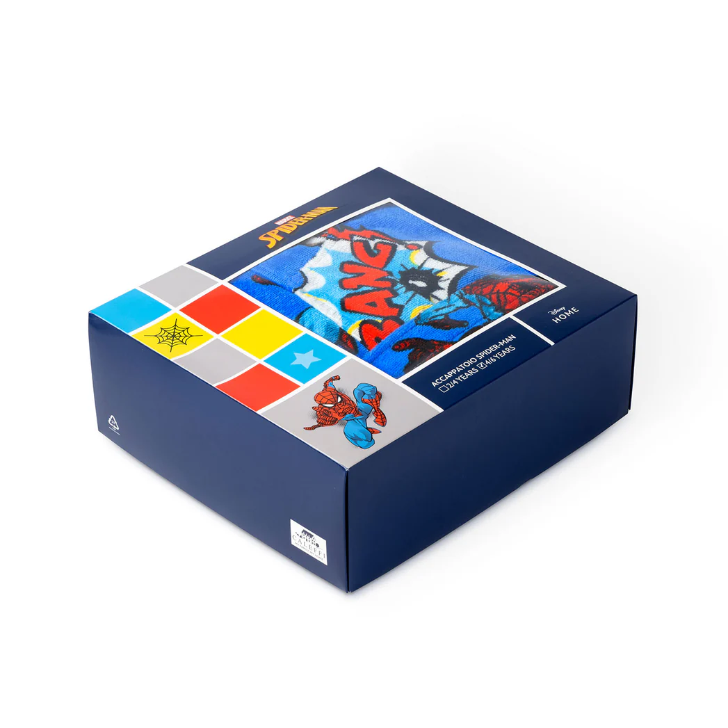 Accappatoio Spider Man Con Cappuccio In Cotone Power Marvel Caleffi 2 Accappatoio Spider Man Con Cappuccio In Cotone Power Marvel Caleffi - immagine 2