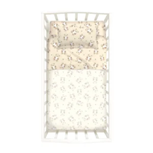 Completo Lenzuola In Cotone Orsacchiotti Baby Naturale Caleffi Kids