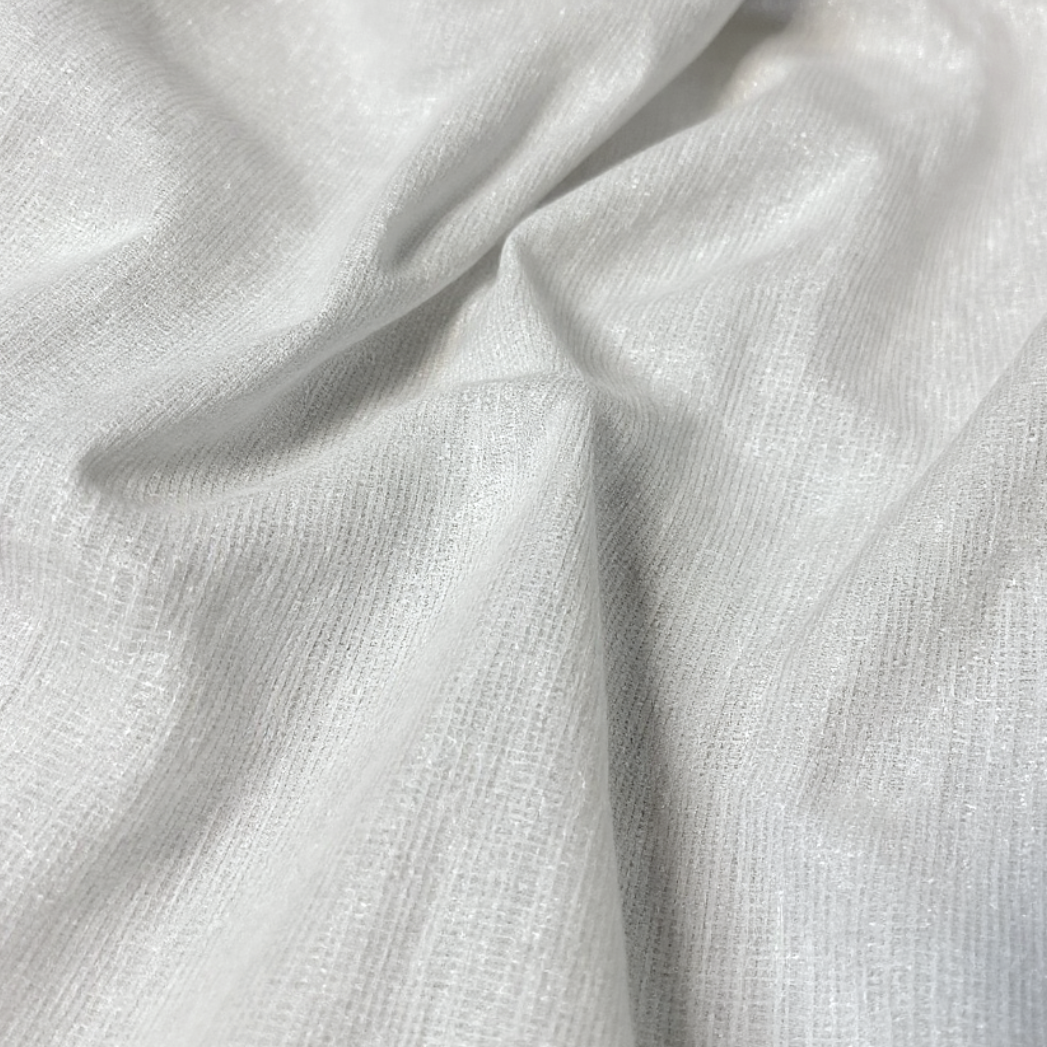 Tessuto per Tenda Filtrante Lurex argento 2 Tessuto per Tenda Filtrante Lurex argento - immagine 2