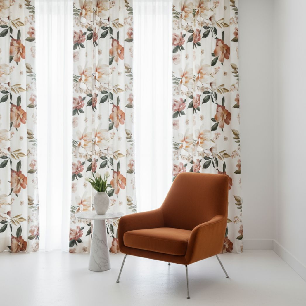 Tessuto tenda Milazzo Fiori linea Ego 1 Tessuto tenda Milazzo Fiori linea Ego