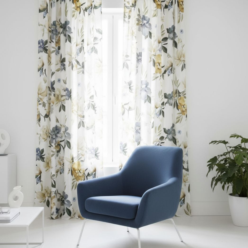 Tessuto tenda Milazzo Fiori linea Ego 3 Tessuto tenda Milazzo Fiori linea Ego - immagine 3